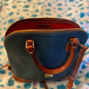 Dooney and Bourke Teal Zip Zip Satchel